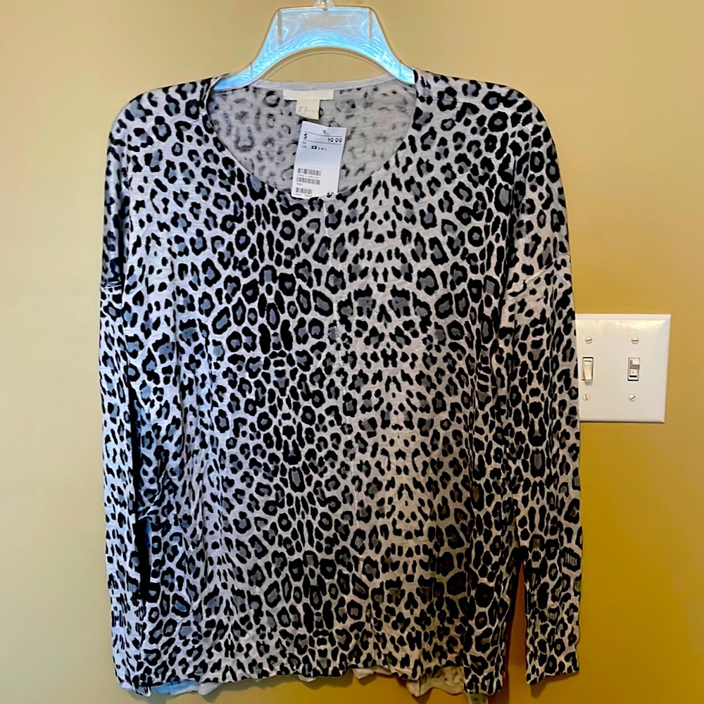 Leopard grey/black H/M loose xs
